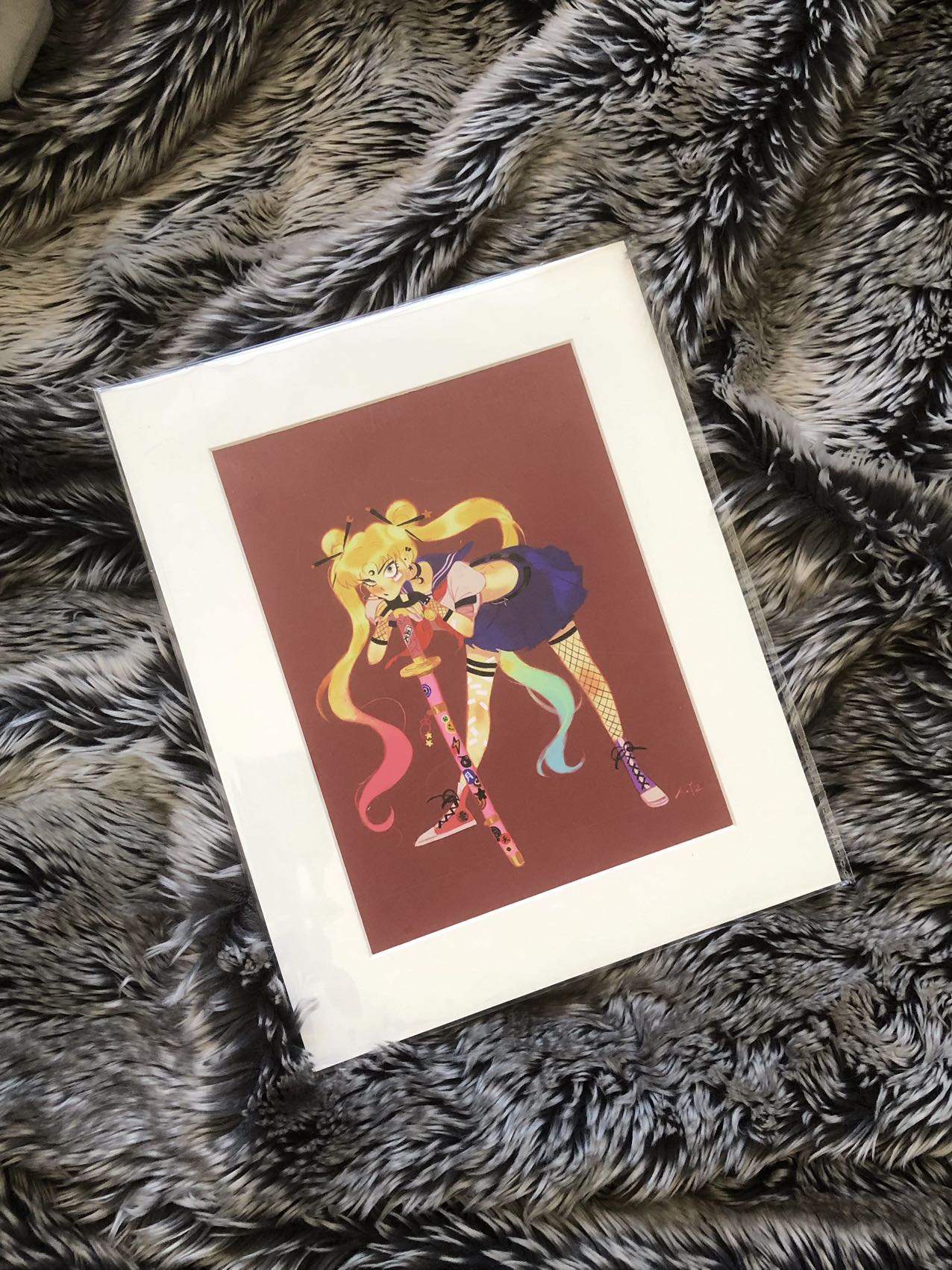 Bad Girls Club_Usagi mini art print framed by Yingzong Xin