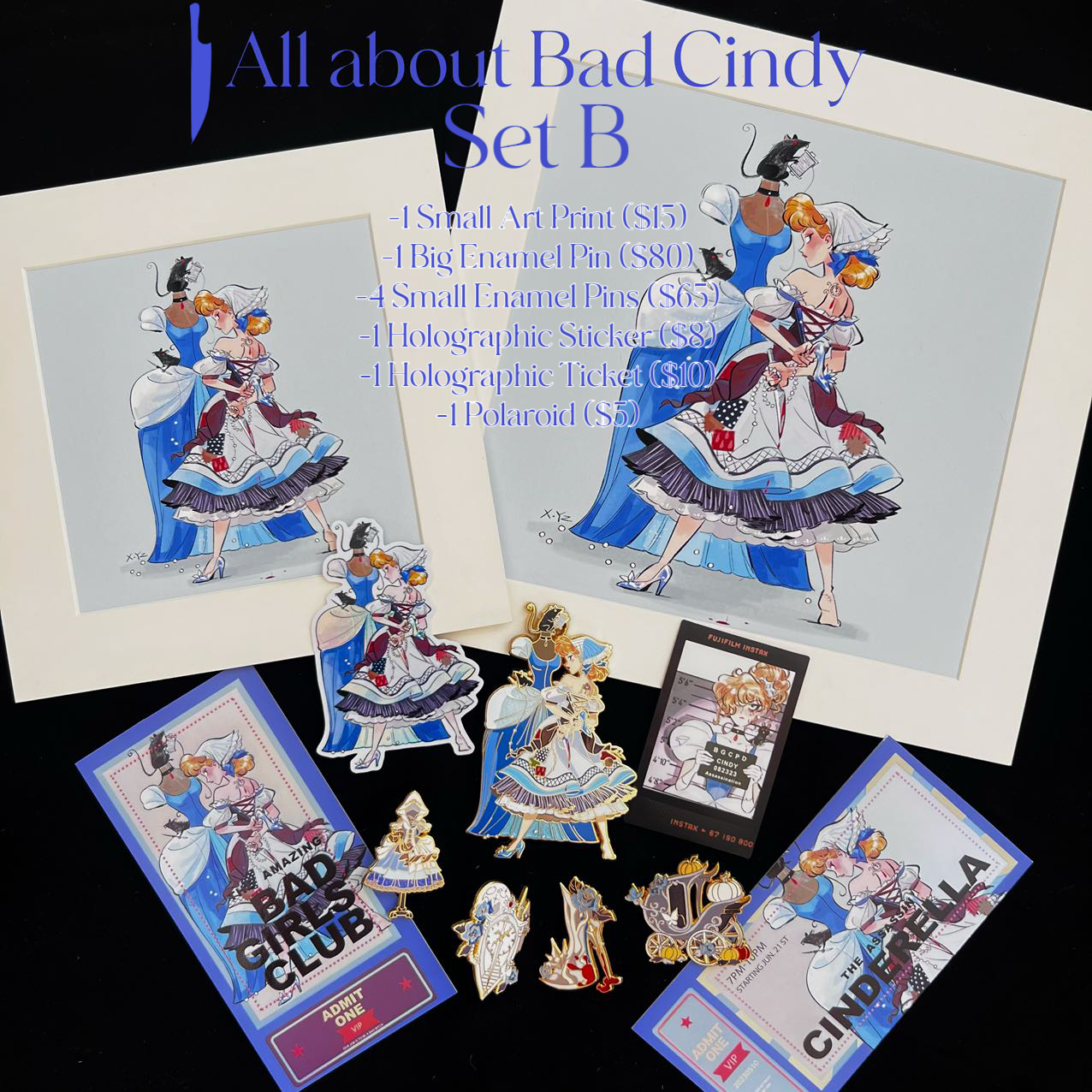 *SHOP DROP* Bad Girls Club "Assasinderella" board fillers & other Bad Cindy crafts