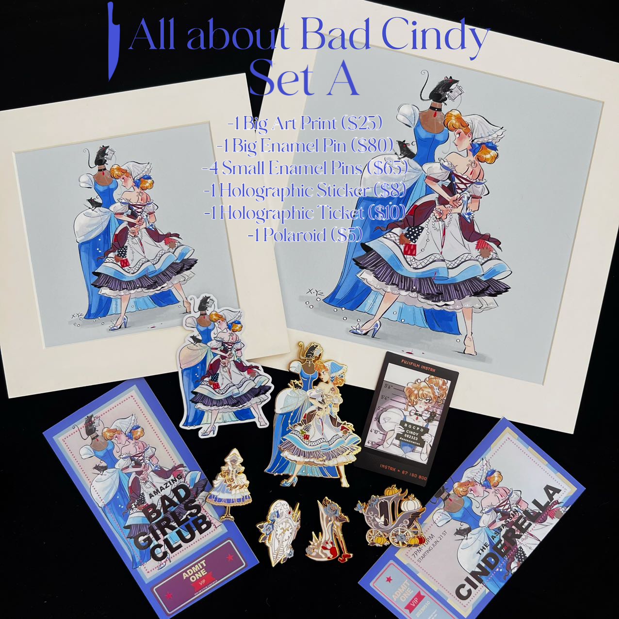 *SHOP DROP* Bad Girls Club "Assasinderella" board fillers & other Bad Cindy crafts