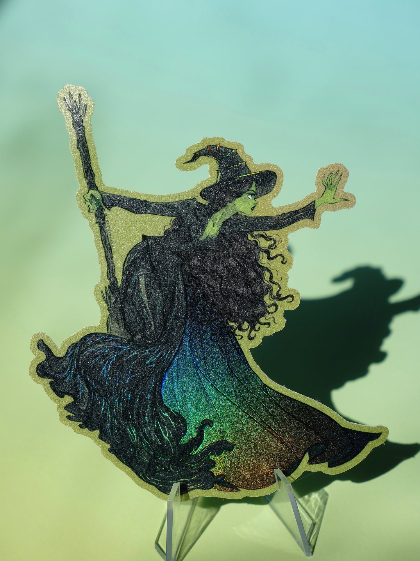 Wicked 2 Elphaba holographic sticker