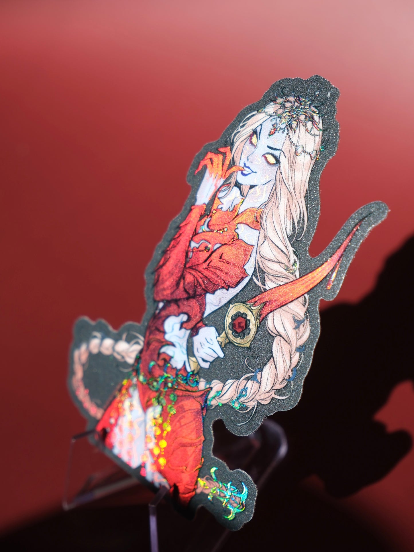 BG3 holographic sticker: Orin the Red