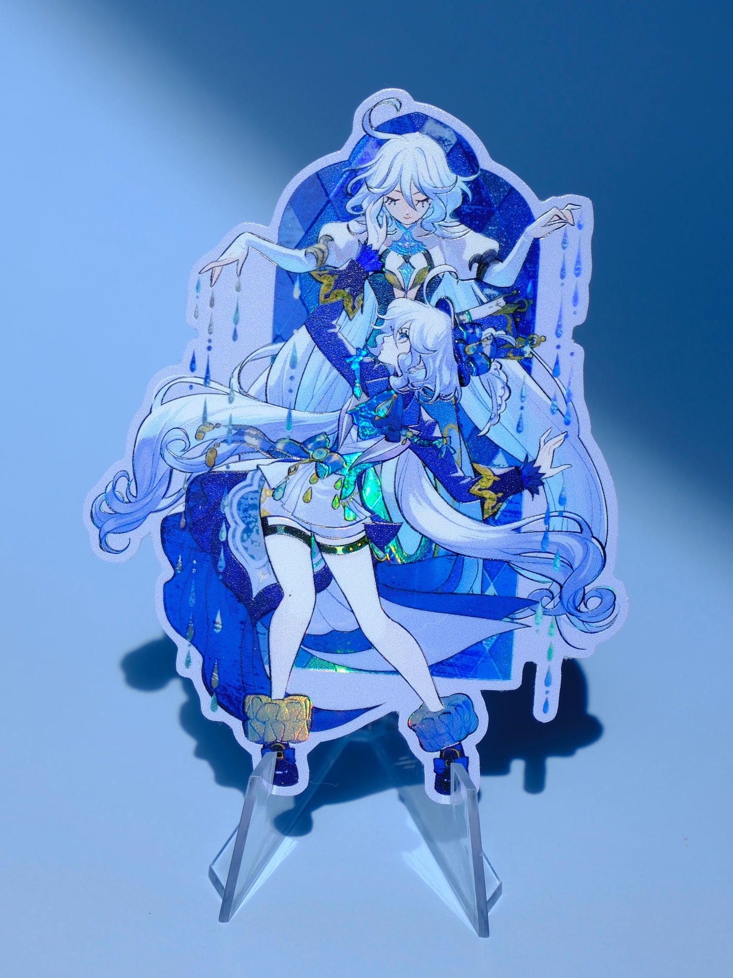 Genshin Impact holographic sticker: Furina