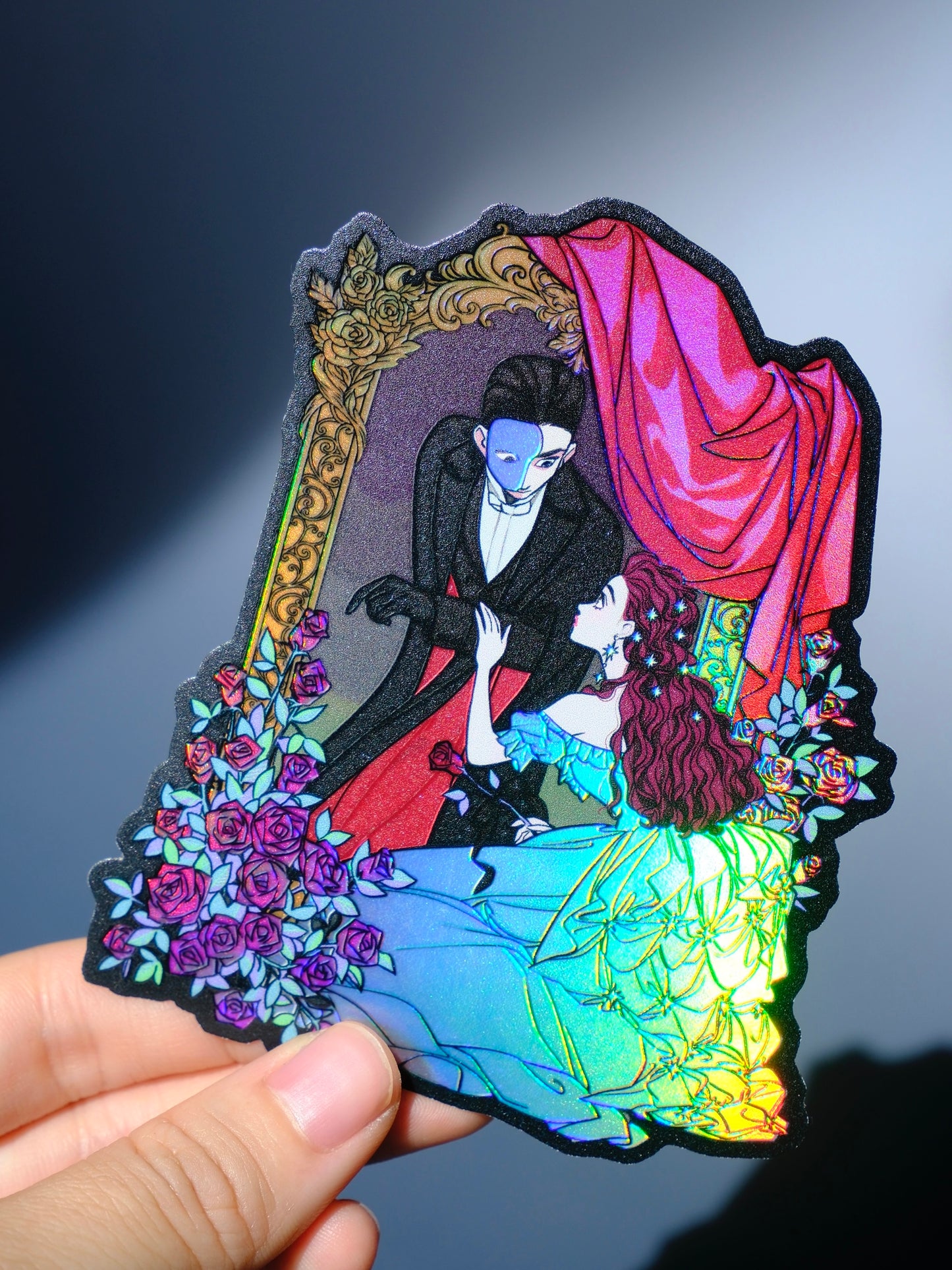 The Phantom of the Opera holographic sticker