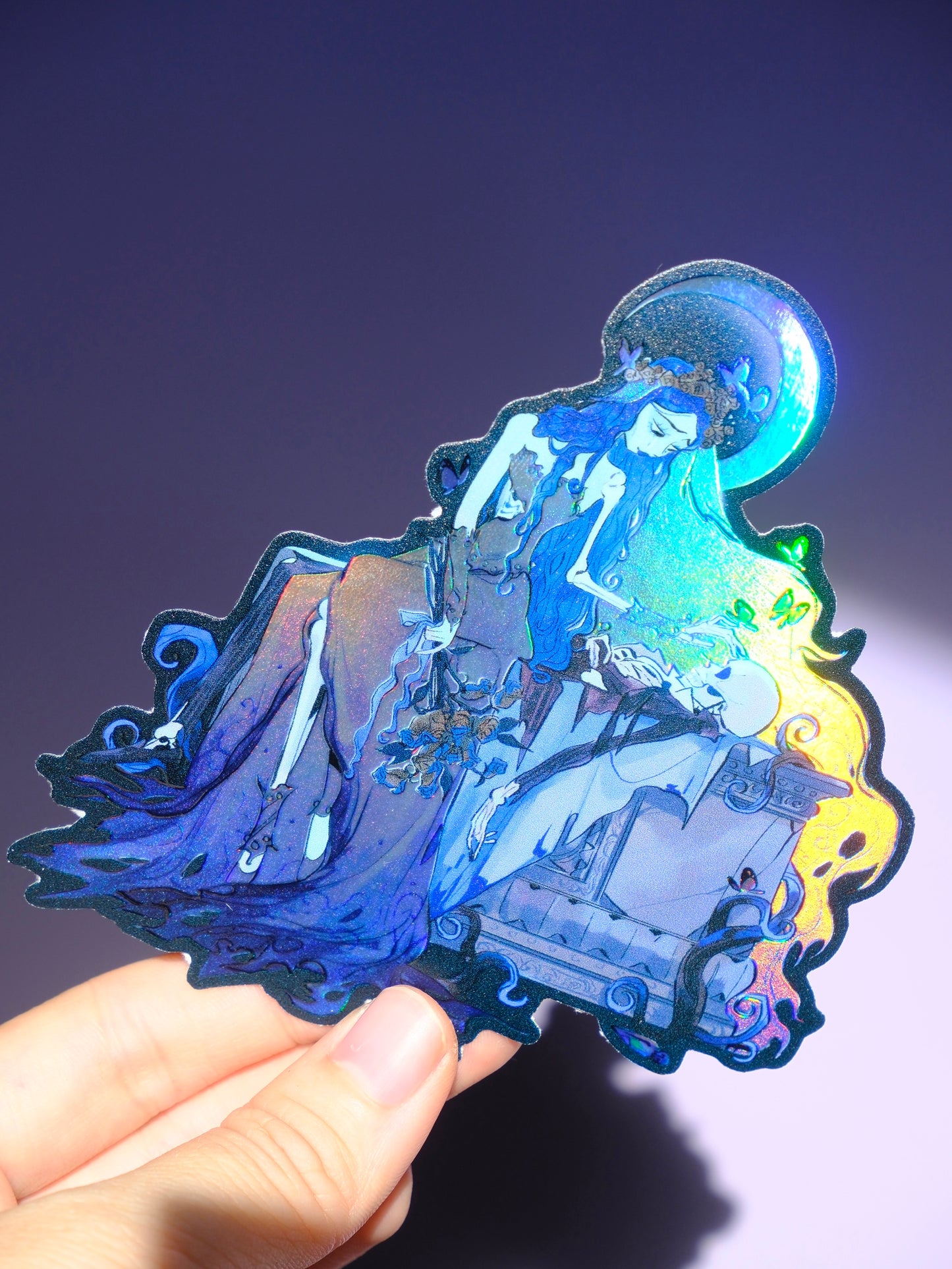 Bad Girls Club holographic sticker: the Corpse Widow