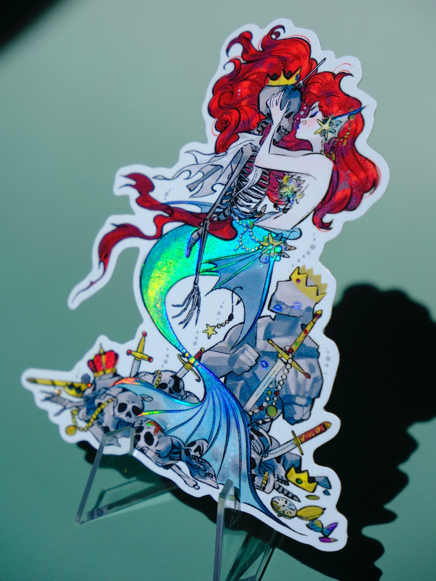 Bad Girls Club holographic sticker: Siren Ariel