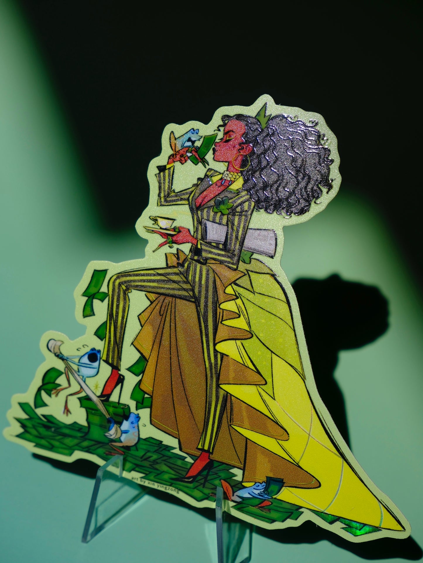 Bad Girls Club holographic sticker: Tiana