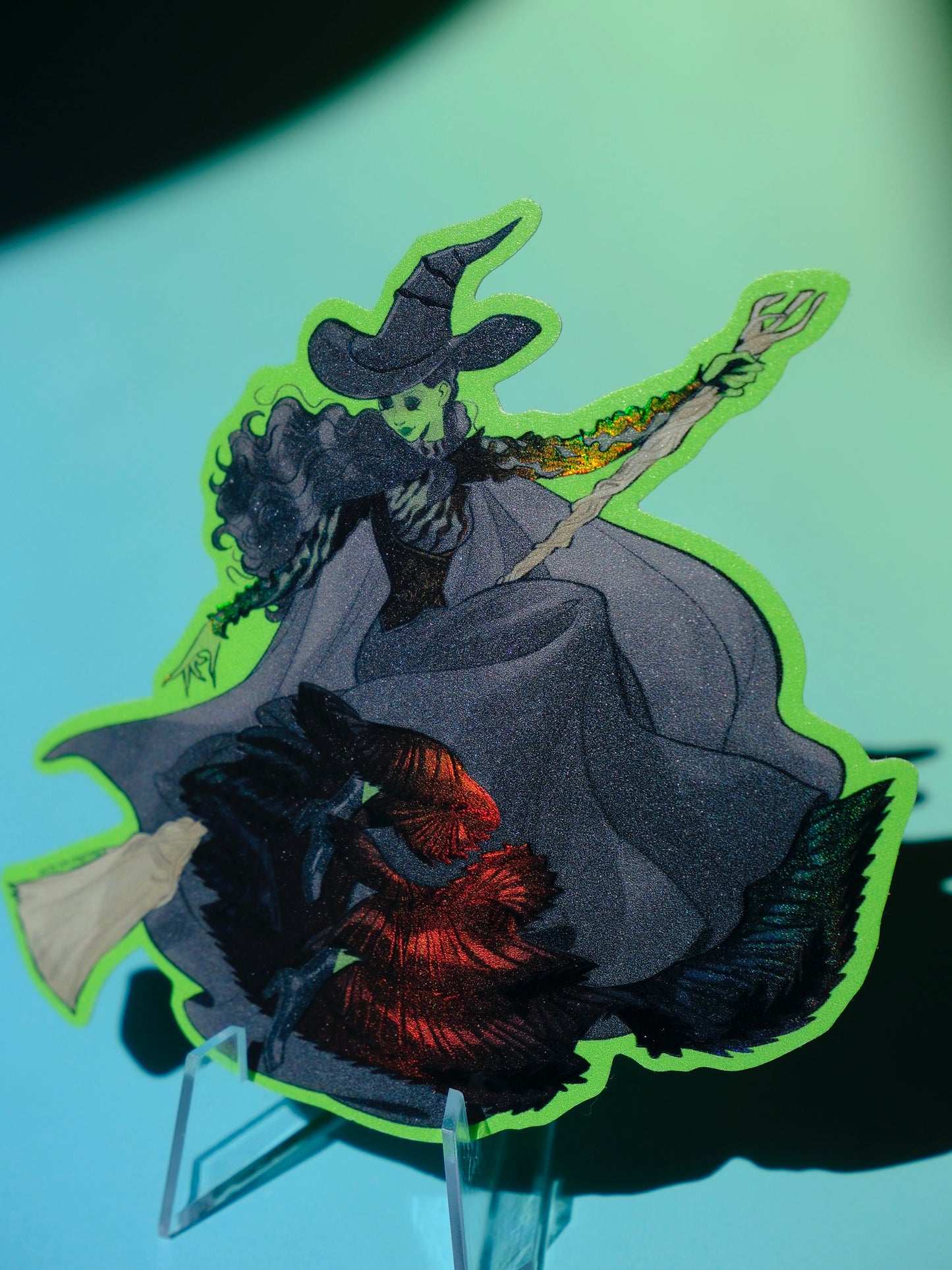 Wicked Elphaba holographic sticker
