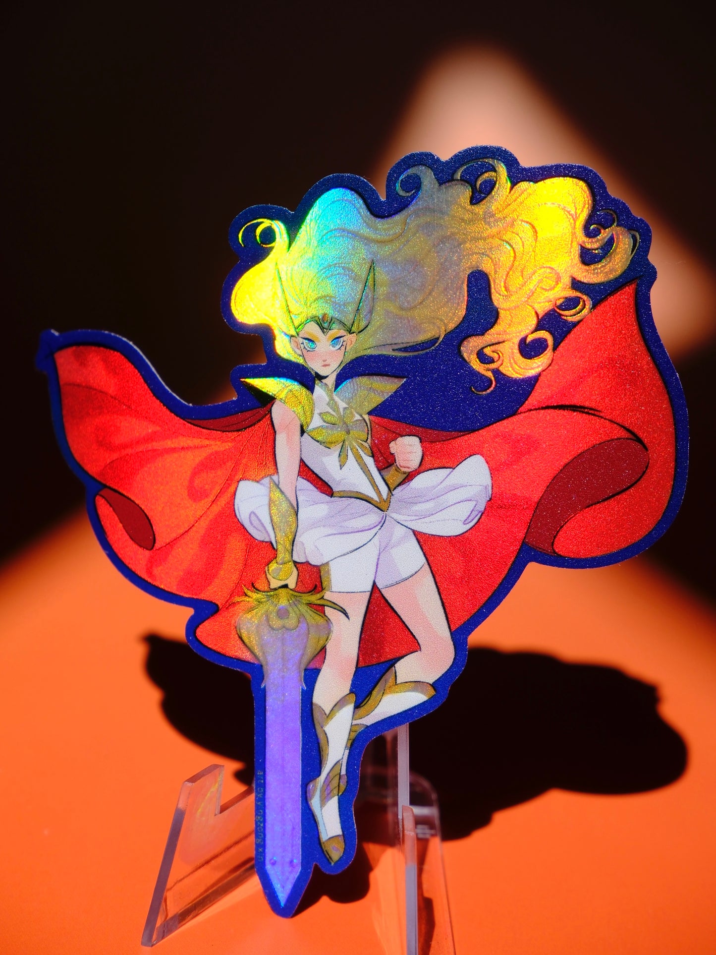 Girl with Sword holographic sticker: She-Ra