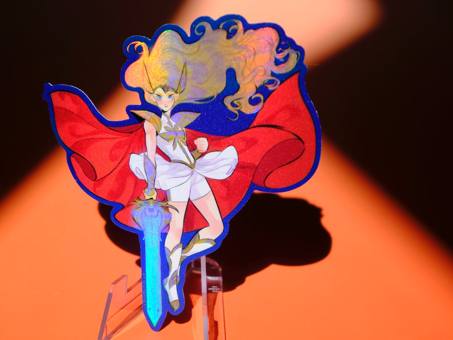 Girl with Sword holographic sticker: She-Ra