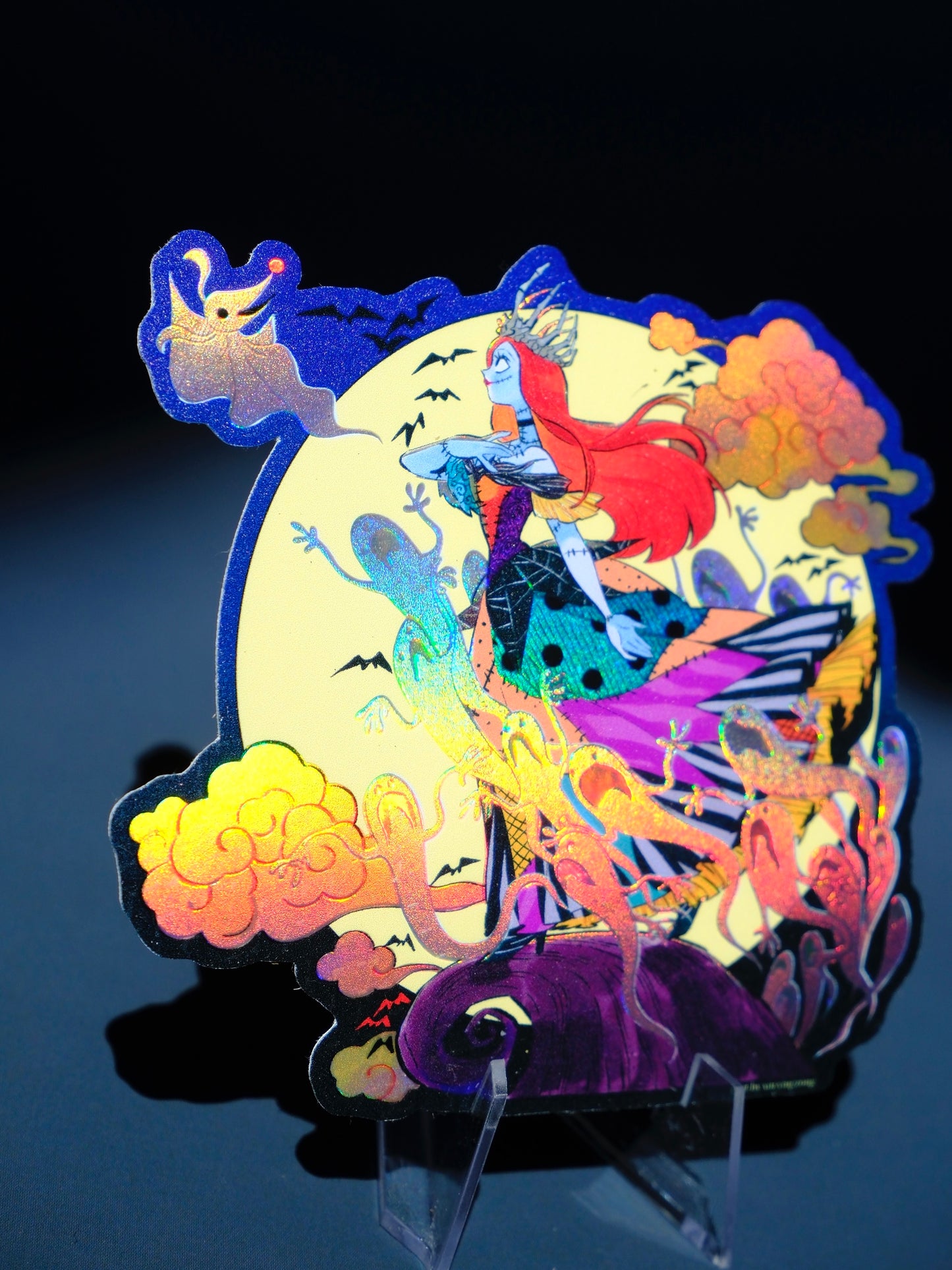 Bad Girls Club holographic sticker: the Pumpkin Queen Sally