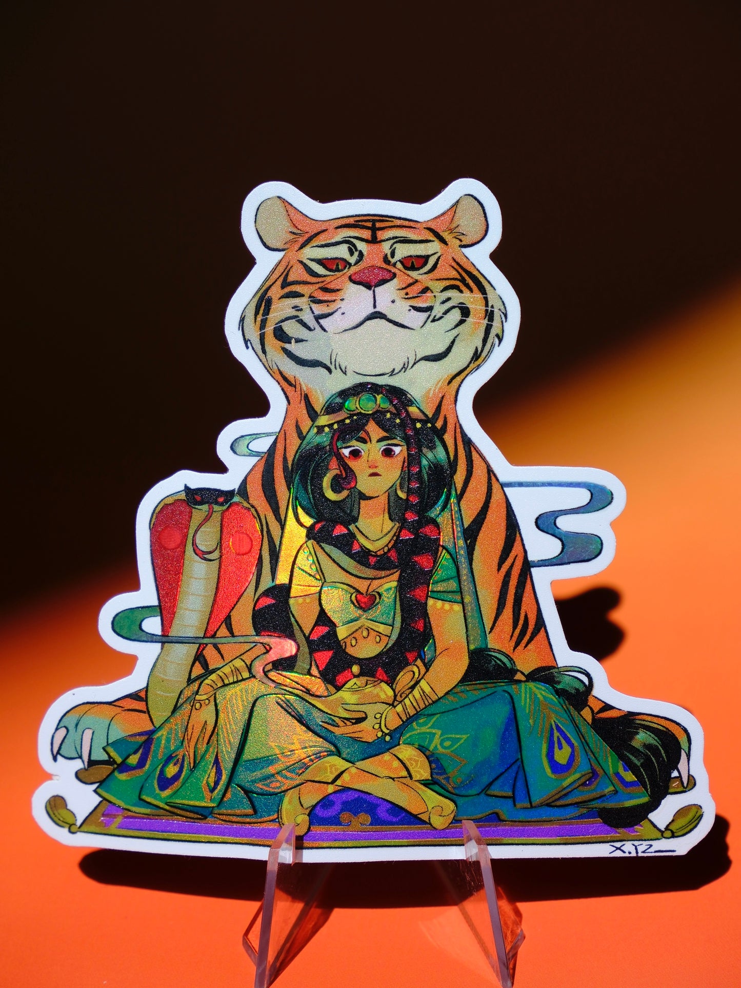 Bad Girls Club holographic sticker: Jasmine