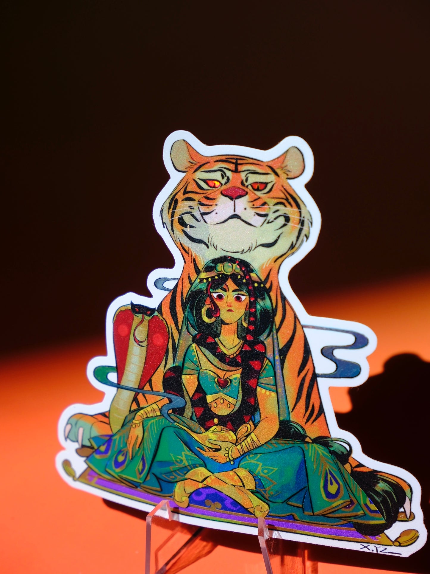 Bad Girls Club holographic sticker: Jasmine