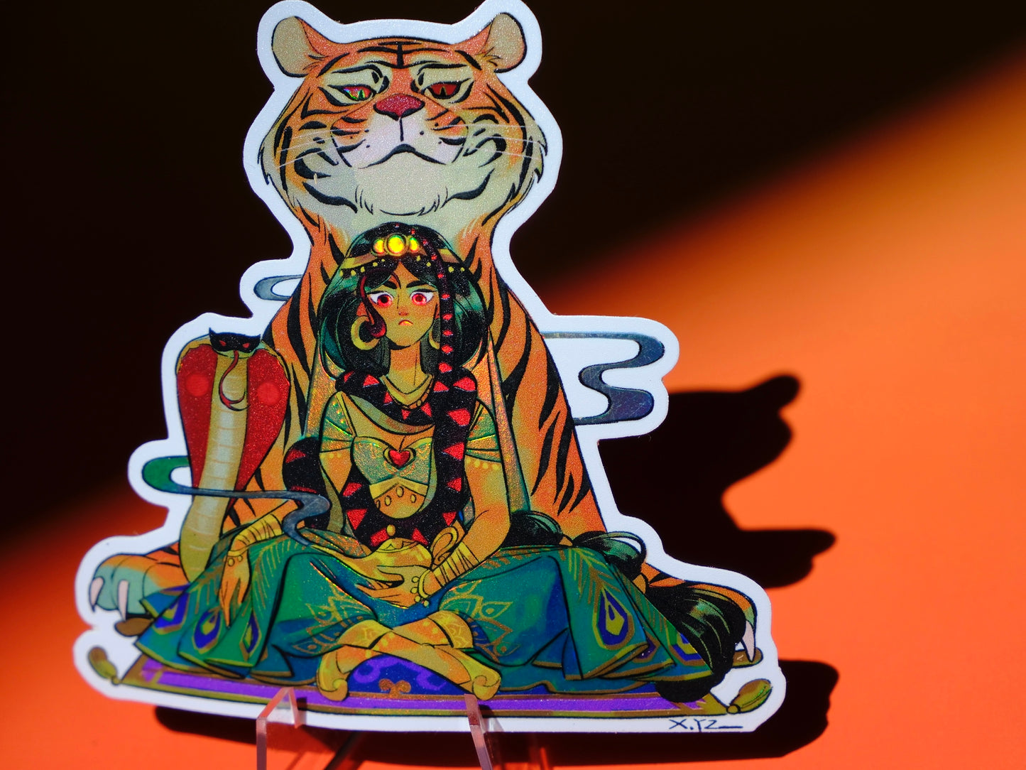 Bad Girls Club holographic sticker: Jasmine