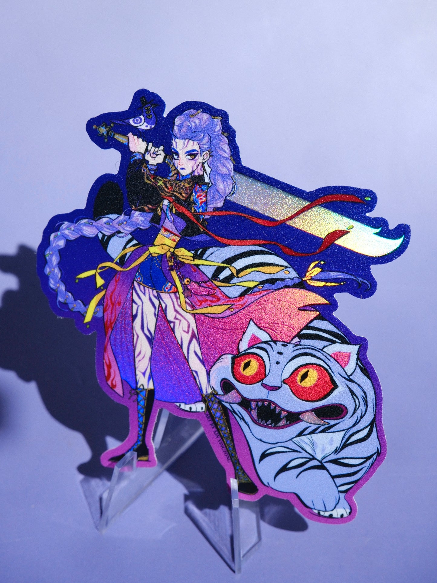KPop Demon Hunters holographic sticker: Demon Rumi
