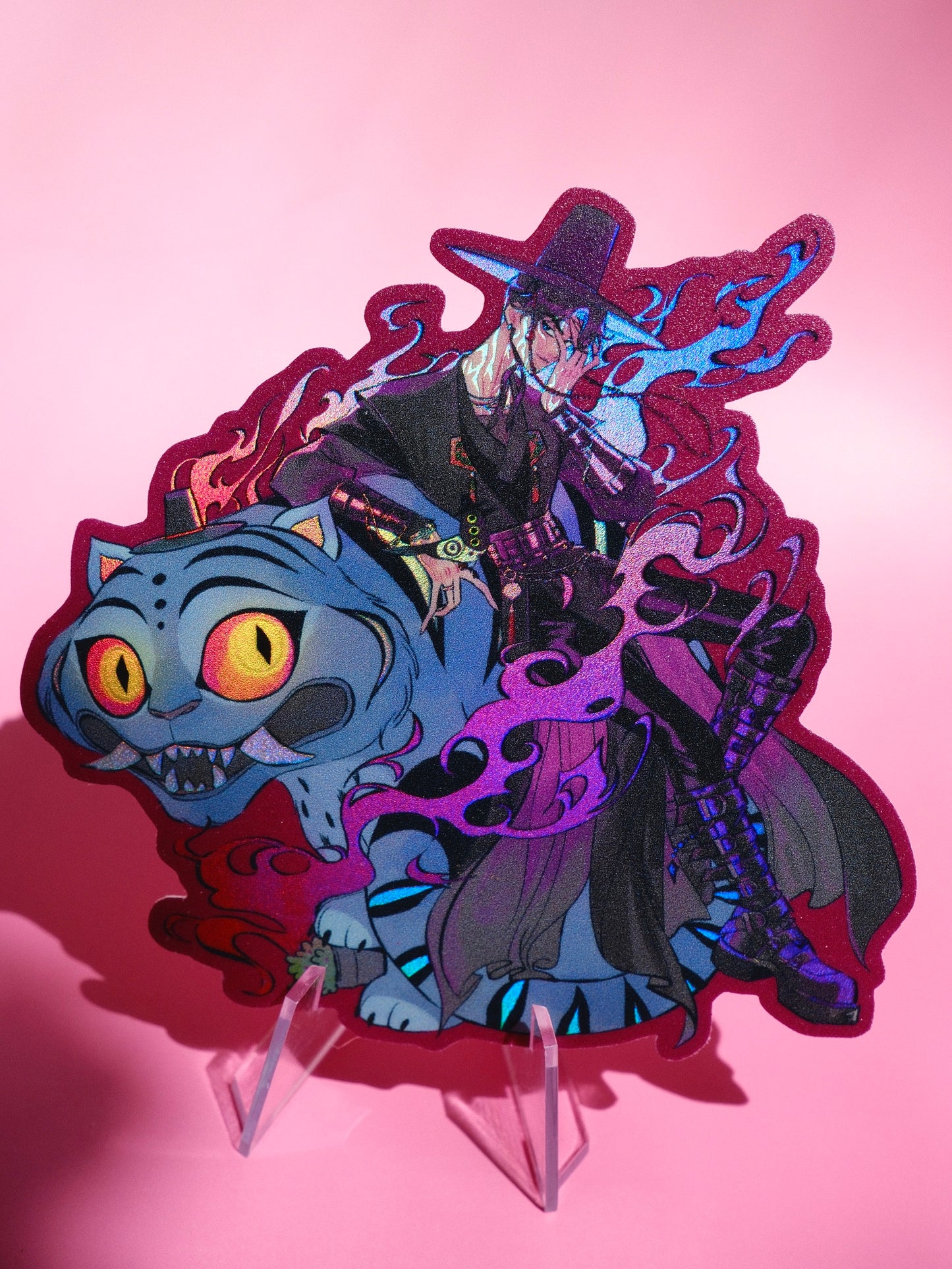 KPop Demon Hunters holographic sticker: Jinu