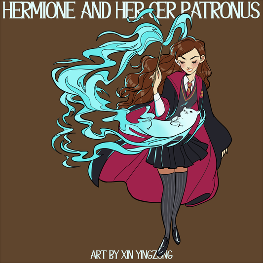 *PRE-SALE* "Hermione and Her Otter Patronus" enamel pin 2 variants