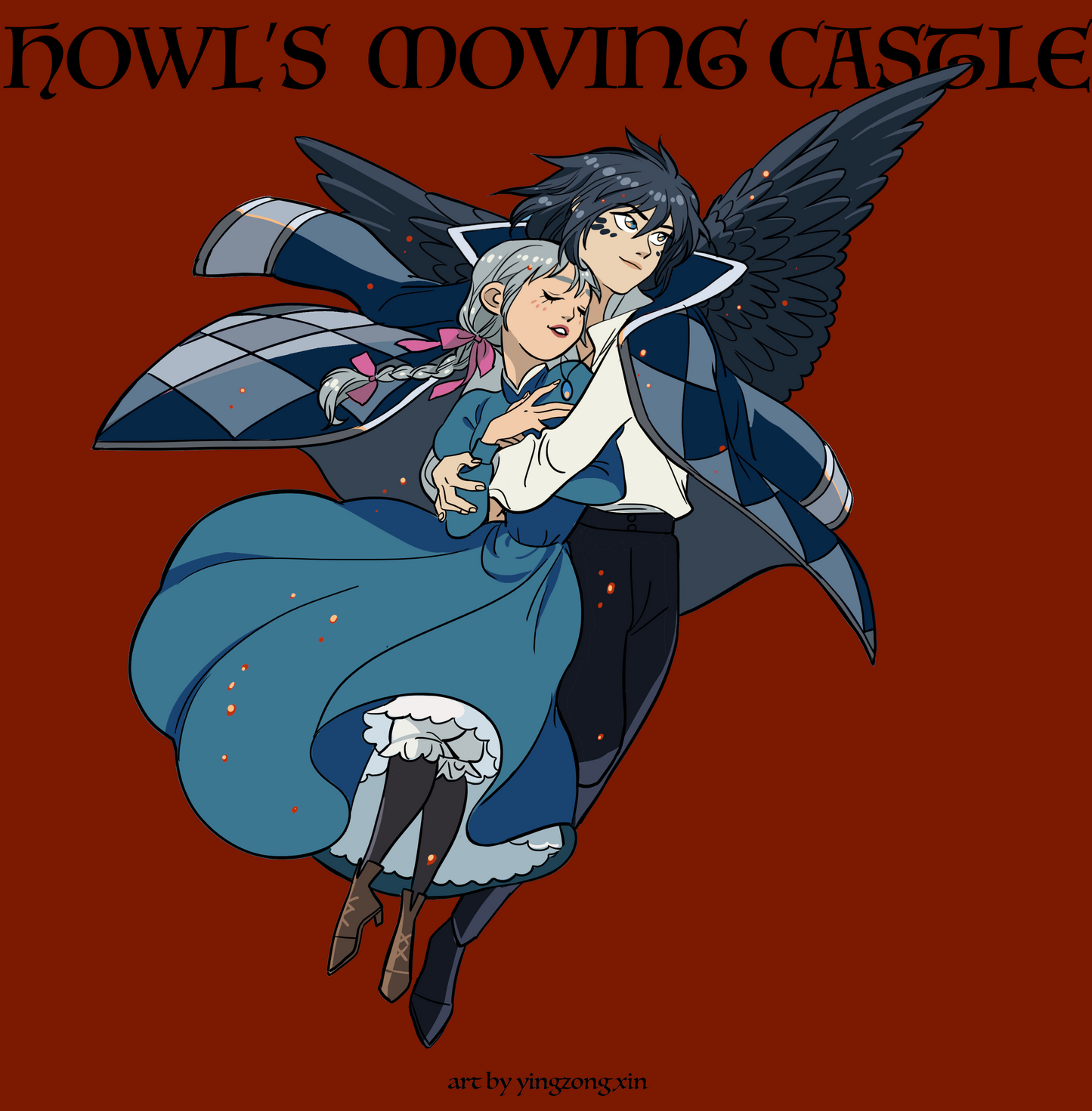 *PRE-SALE* Howl's Moving Castle "Howl and Sophie" enamel pin 2 variants