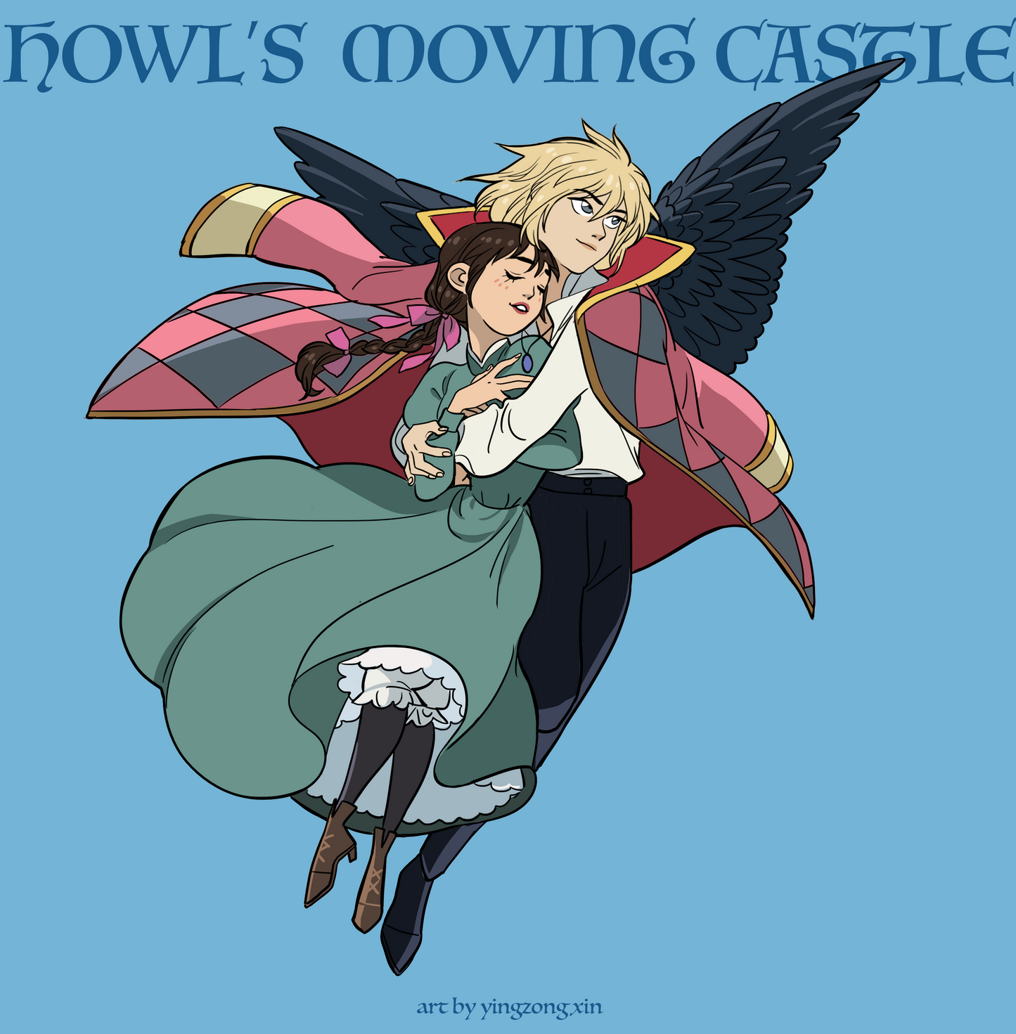 *PRE-SALE* Howl's Moving Castle "Howl and Sophie" enamel pin 2 variants