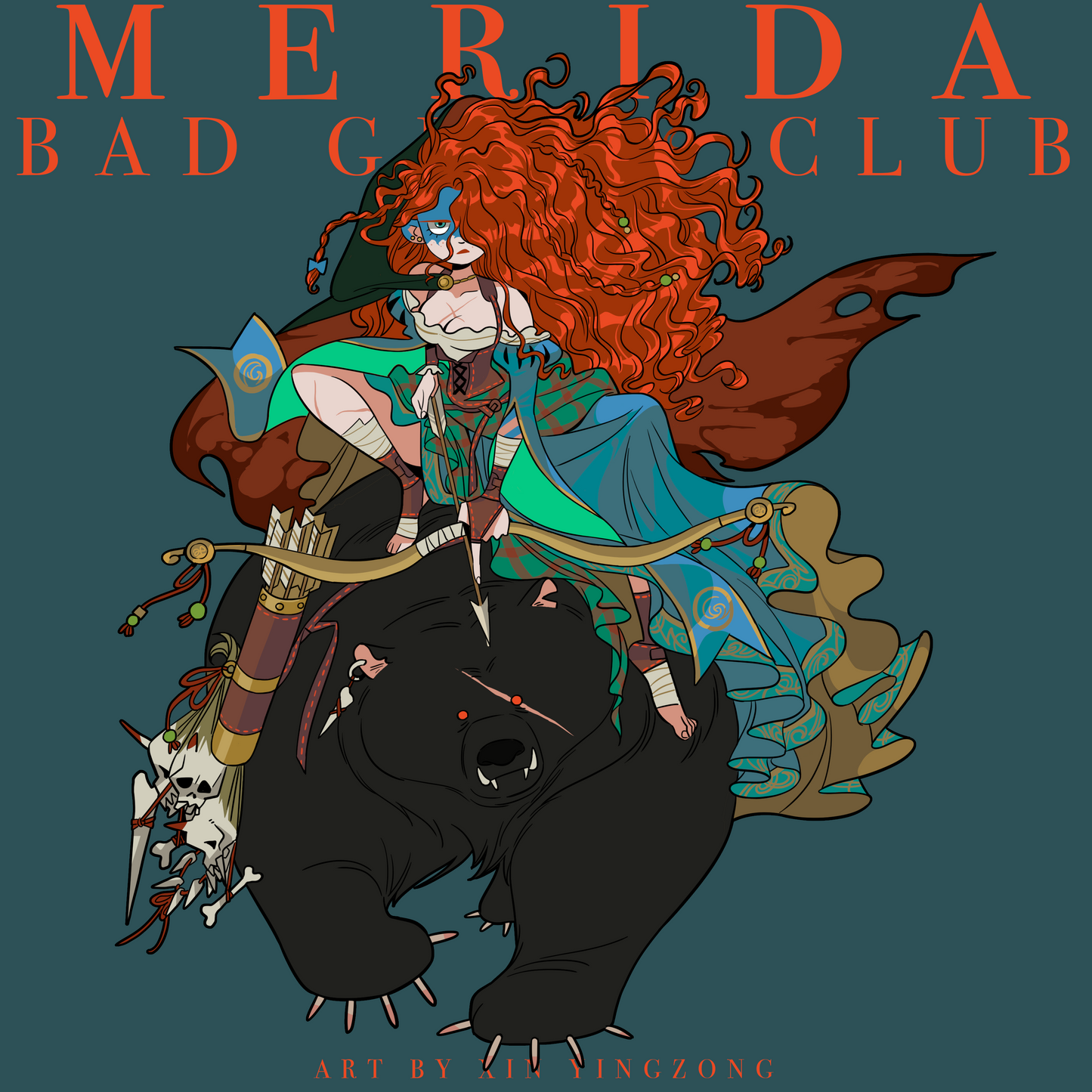 *PRE-SALE* Bad Girls Club "Bear Rider Merida" enamel pin