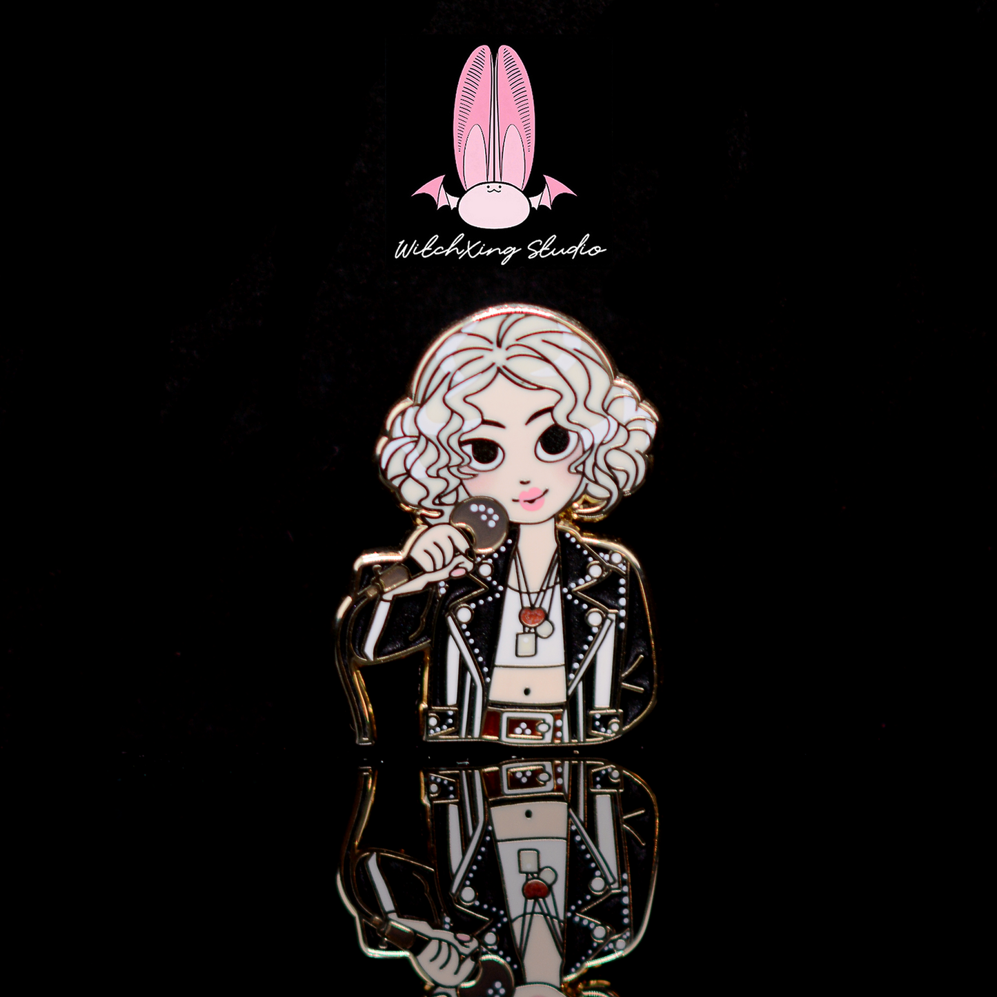 *SHOP DROP* Pop Singer Series "Black Pink" enamel pin