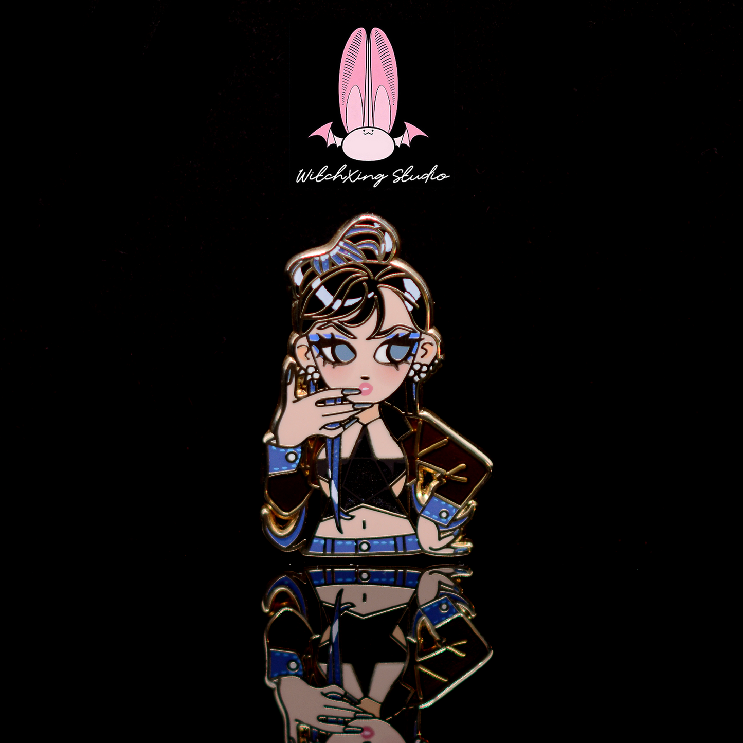 *SHOP DROP* Pop Singer Series "Black Pink" enamel pin