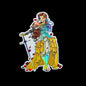 Girl with Sword *Disney Princess series*  4x3"/4x4" holographic + emboss sticker