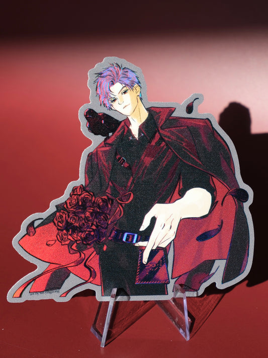 LADS holographic sticker: Black Card Sylus