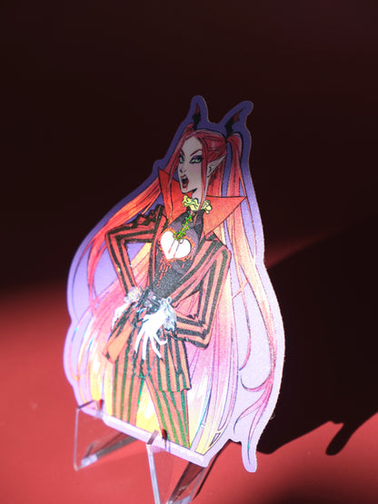 KPop Demon Hunters holographic sticker: Halloween Mira