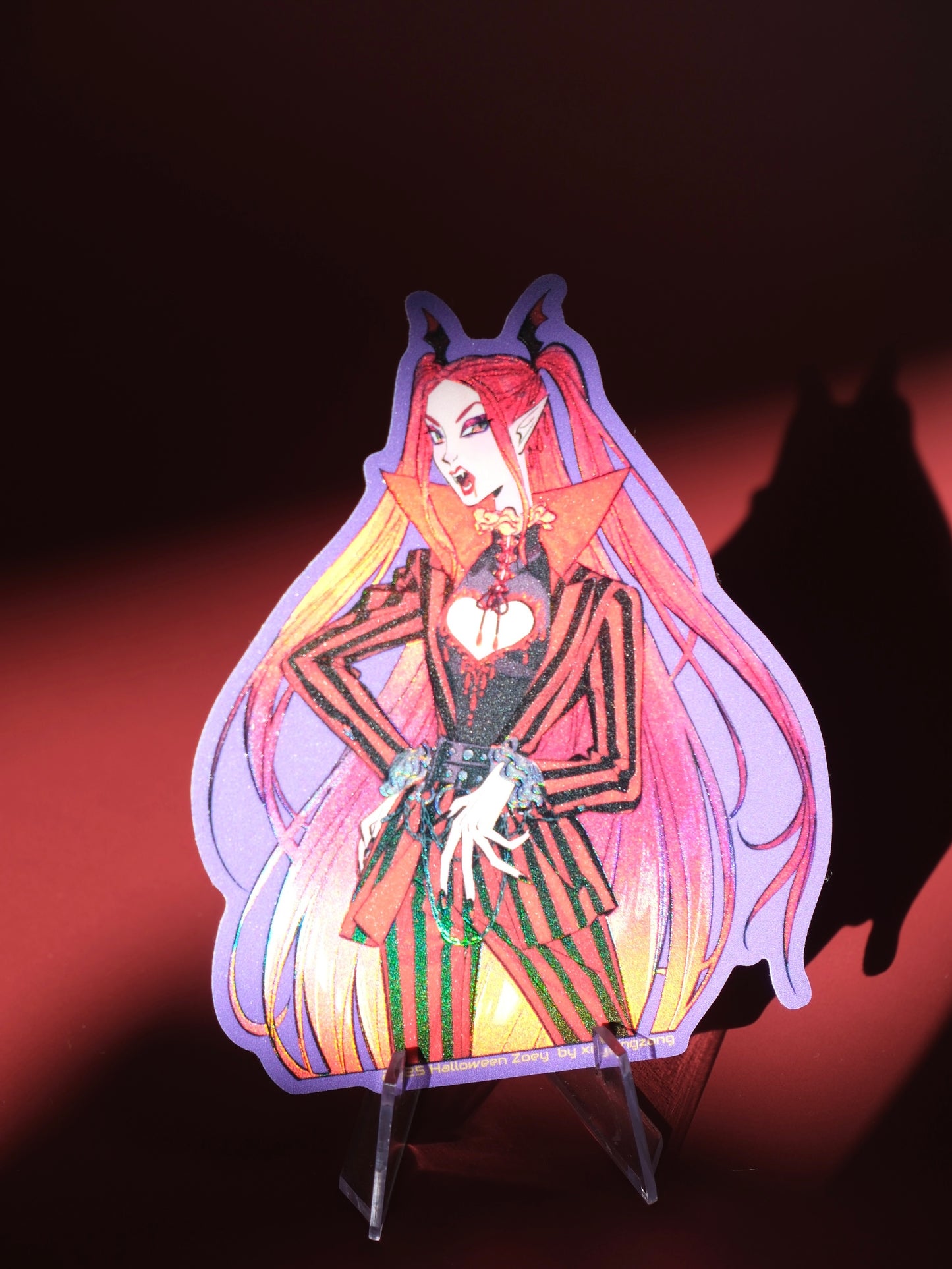 KPop Demon Hunters holographic sticker: Halloween Mira