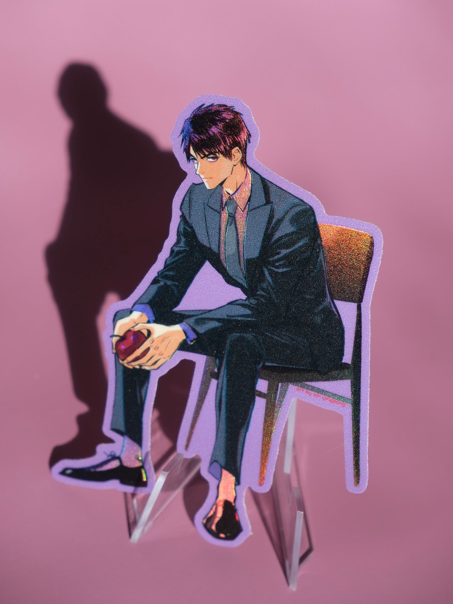 LADS holographic sticker: Black Tie Caleb