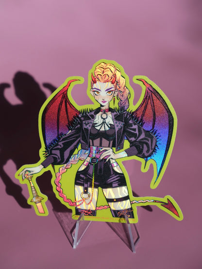 KPop Demon Hunters holographic sticker: Halloween Rumi