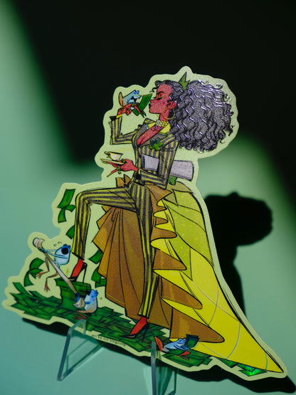 Bad Girls Club holographic sticker: Tiana