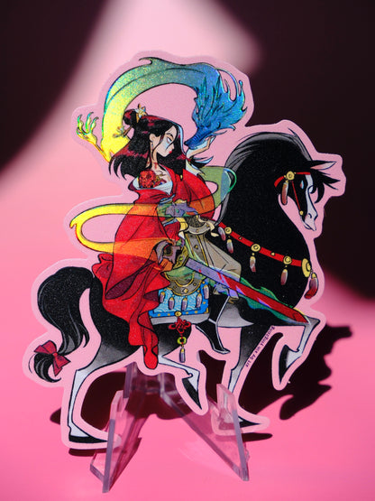 Bad Girls Club holographic sticker: Mulan