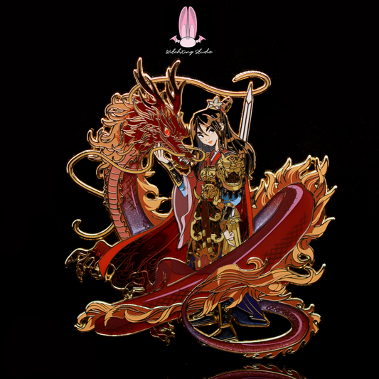 *SHOP DROP* Girl with Sword "the Dragon Knight Mulan" enamel pin