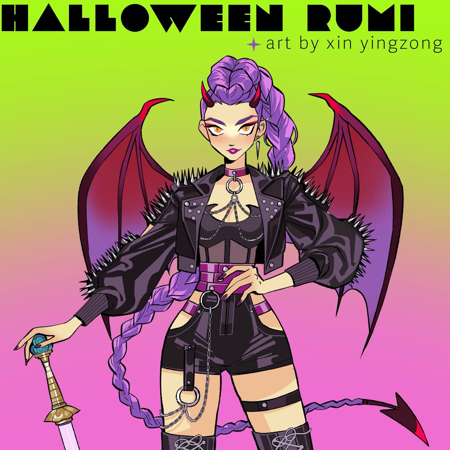*PRE-SALE* "Halloween Huntrix" enamel pin