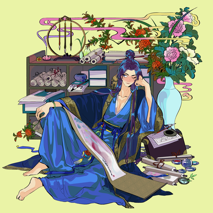 *PRE-SALE* "Painter Jinshi" enamel pin 2 variants