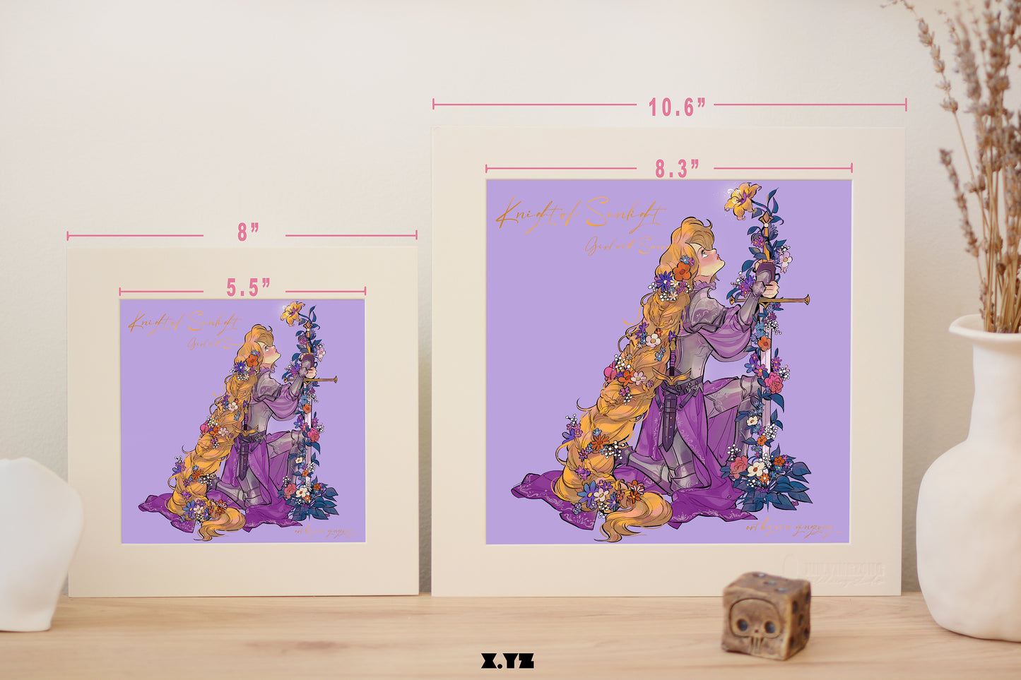 Girl with Sword - Rapunzel art print