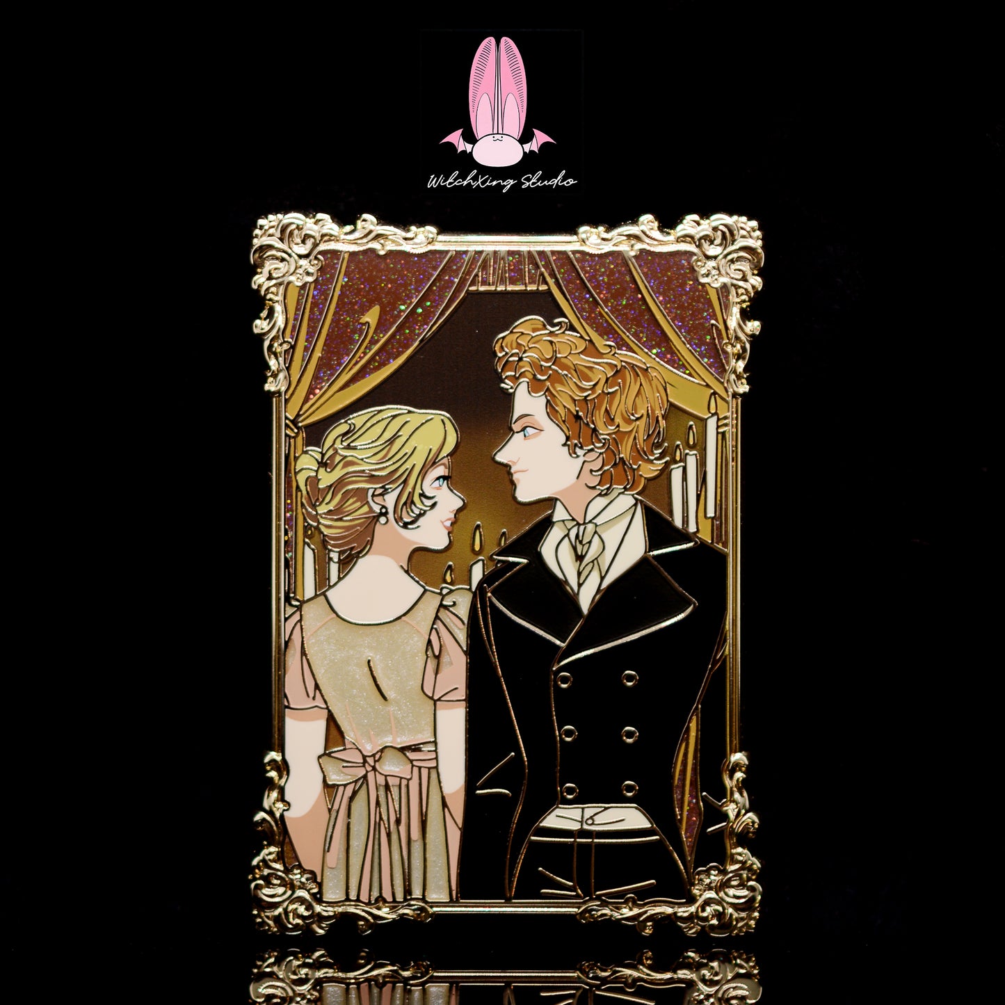 *SHOP DROP* Pride and Prejudice “Jane and Bingley" enamel pin