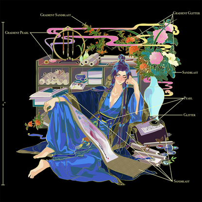 *PRE-SALE* "Painter Jinshi" enamel pin 2 variants