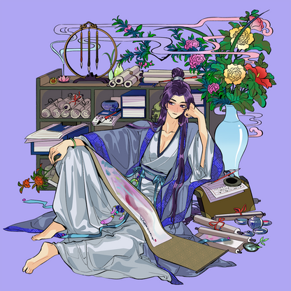 *PRE-SALE* "Painter Jinshi" enamel pin 2 variants