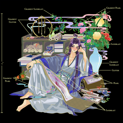 *PRE-SALE* "Painter Jinshi" enamel pin 2 variants