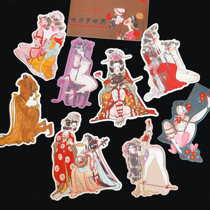 Hanfu girls sticker pack