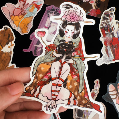 Hanfu girls sticker pack