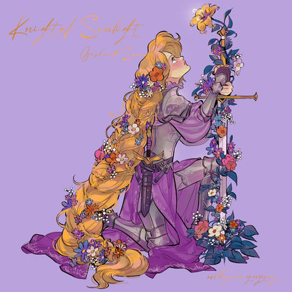 Girl with Sword - Rapunzel art print