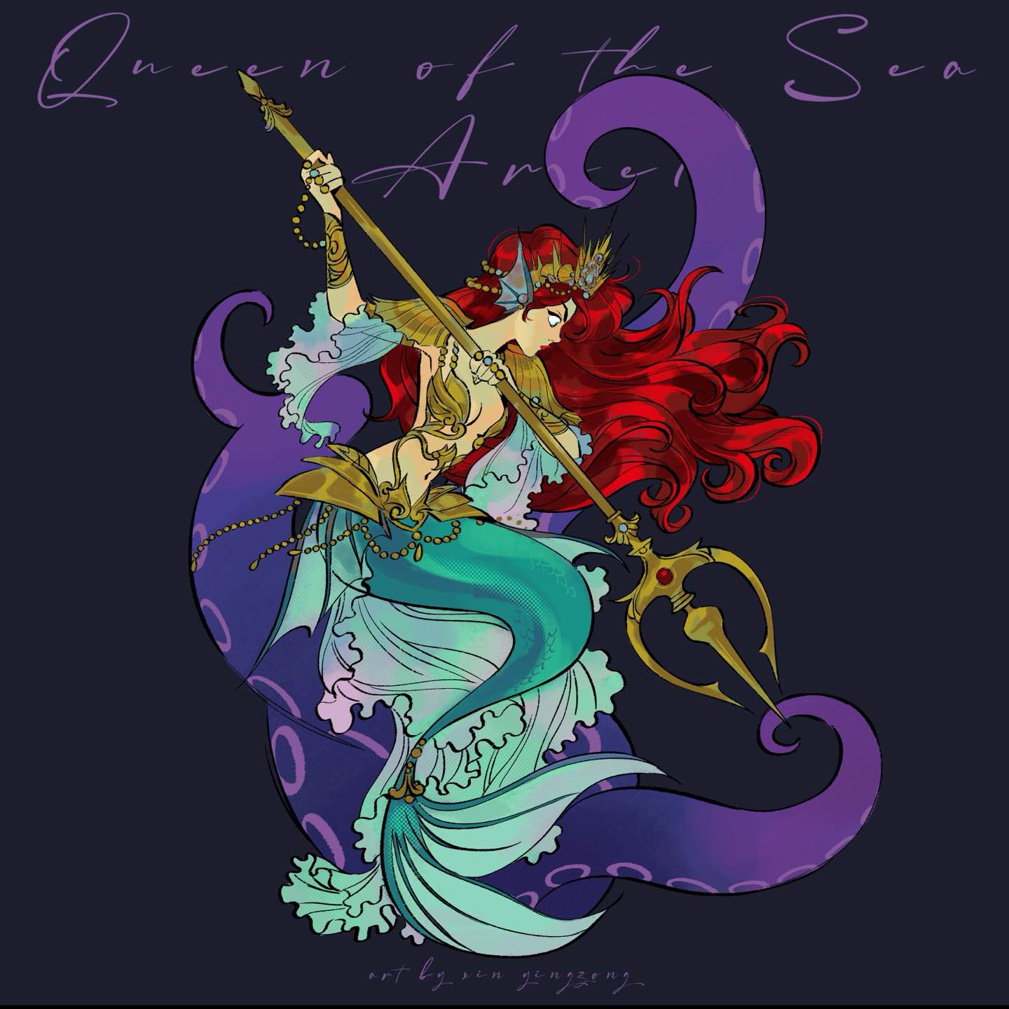 Girl with Sword - Ariel art print – WitchXing