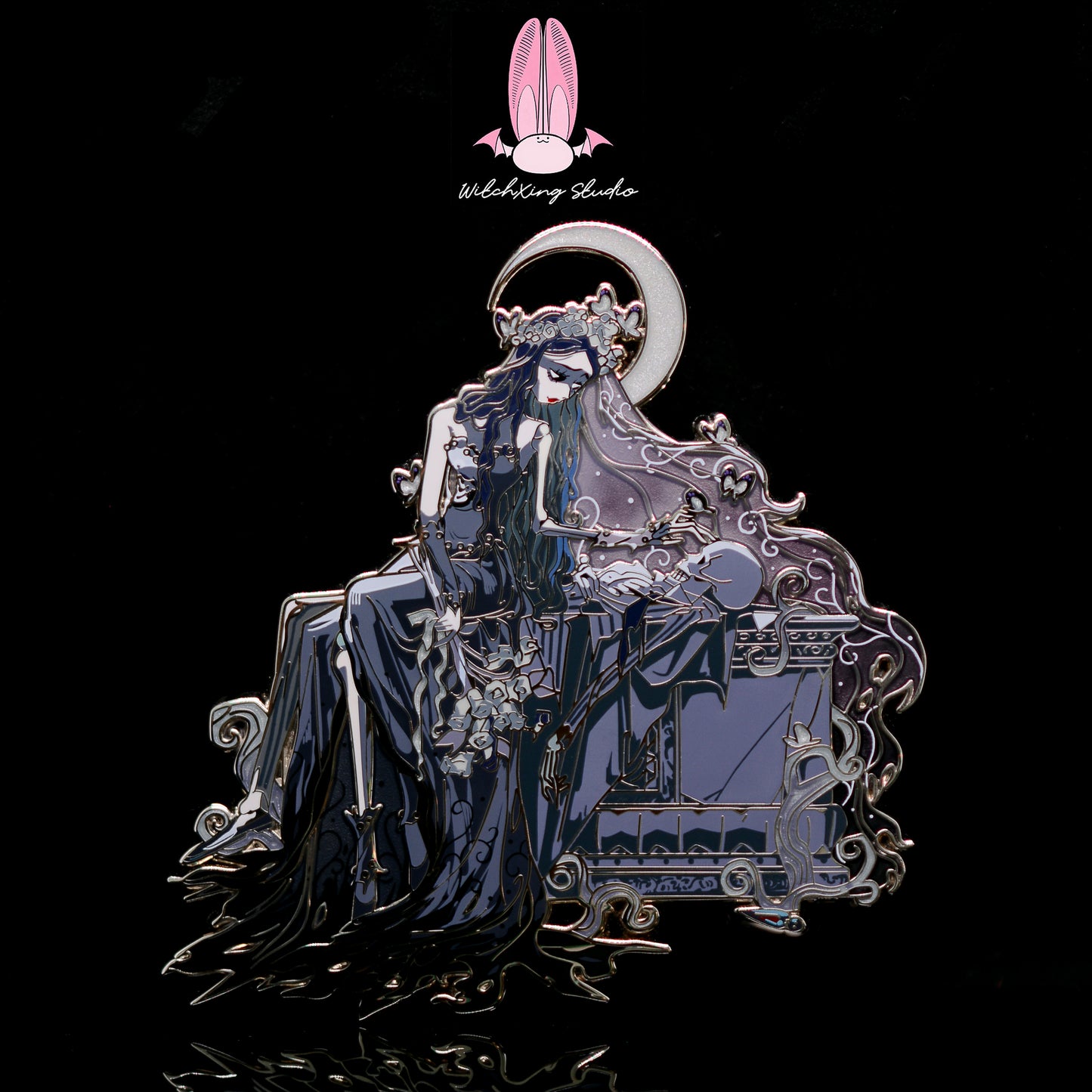 *SHOP DROP* Bad Girls Club "the Corpse Widow" enamel pin 2 variants