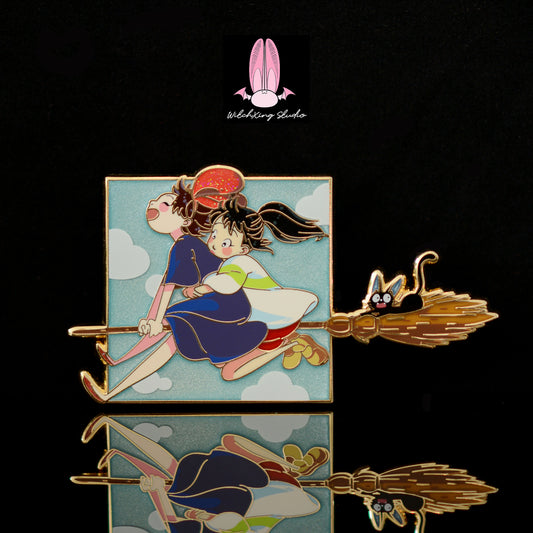 *SHOP DROP* "Chihiro & Kiki" Ghibli Girls enamel pin