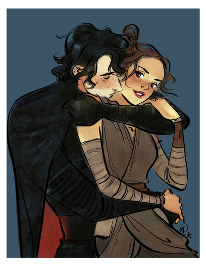 Reylo art prints (8.5 X 11") by Yingzong Xin