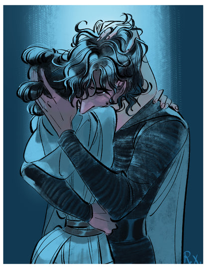 Reylo art prints (8.5 X 11") by Yingzong Xin