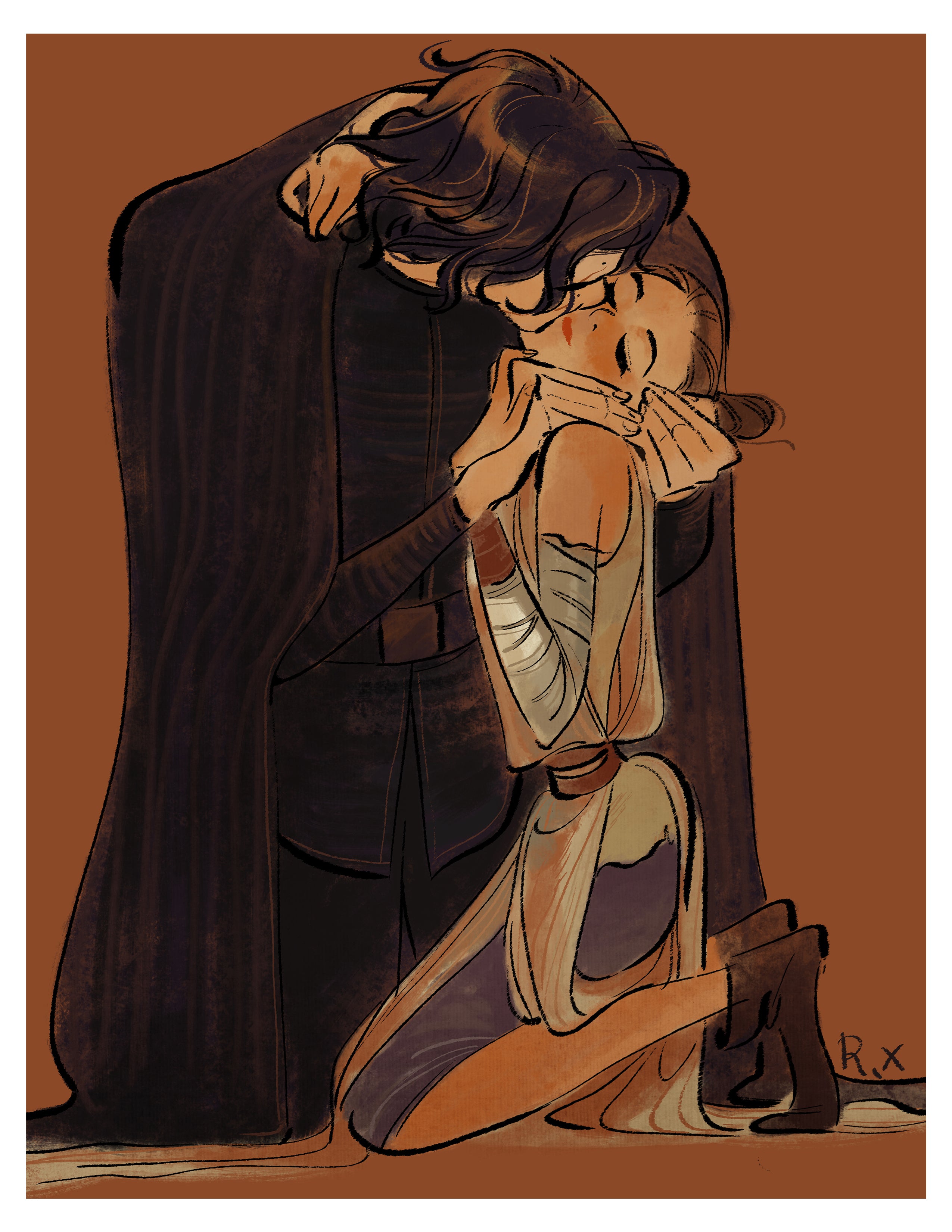 Online Reylo Art Print